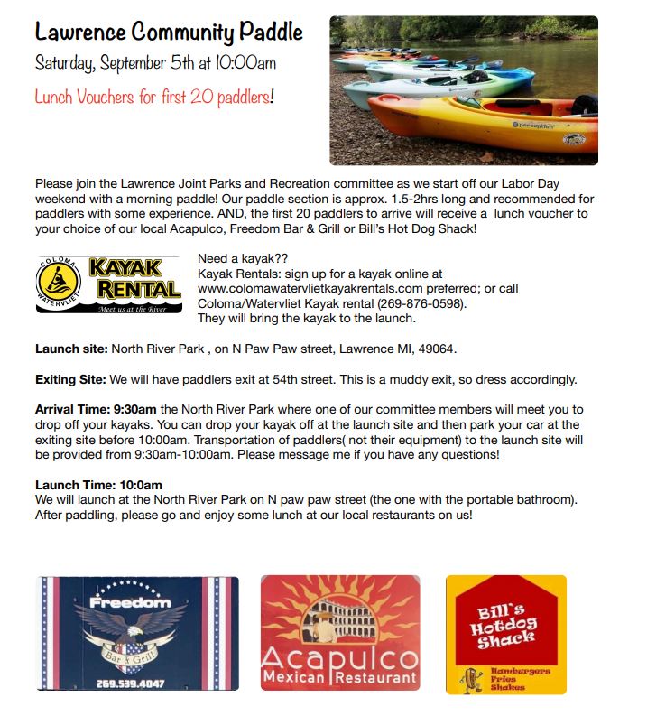 Coloma Watervliet Kayak Rentals Kayaking in Southwest Michigan